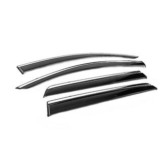 Vindavvisare med kromlist Niken Luxury (4 st) Dodge Journey 2008–2020 foto 3