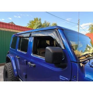 Fönstervindavvisare Niken Luxury (4 st) Jeep Wrangler 2018– foto 4