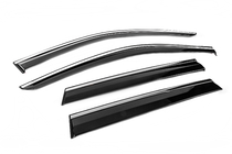 Jeep Grand Cherokee WK2 2010–2021 Vindavvisare med kromlist Niken Luxury (4 st) foto 3