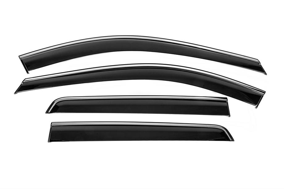 Nissan Pathfinder R53 2021– Vindavvisare med kromlist Niken Luxury (4 st) Image