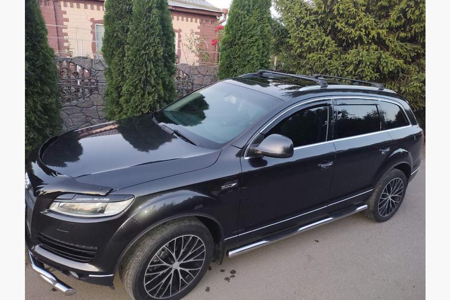 Audi Q7 2005–2015 Takräckesbågar (lastbågar) för integrerade takrails Skybar V2 120 cm (2 st) Svart Image