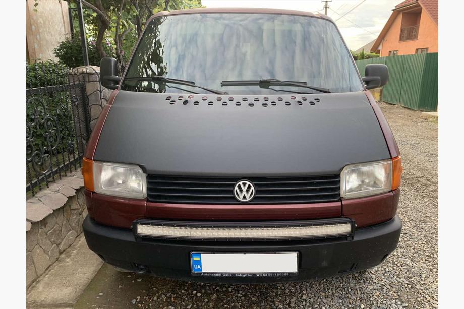 Volkswagen T4 Transporter 1990–2003 Motorhuvskydd för plan motorhuv (konstläder) Image