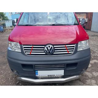 Inramning till grill (rostfritt stål) Volkswagen T5 Transporter 2003–2010 foto 3