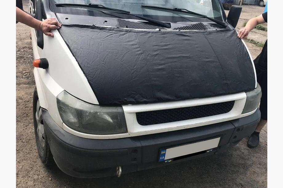 Ford Transit 2000–2014 Motorhuvsskydd (2000-2006, konstläder) Image