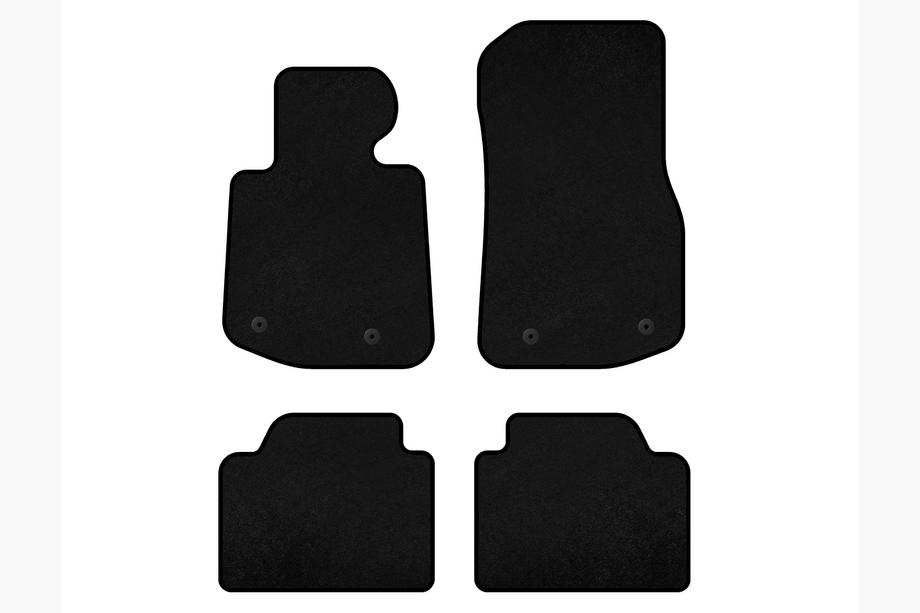 BMW 4-serie F32/F33/F36 2012–2020 Textilmattor Deluxe V2 (Svart) Image