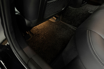 BMW 3-serien G20/G21 2018– Textilmattor Deluxe (Svarta) foto 11