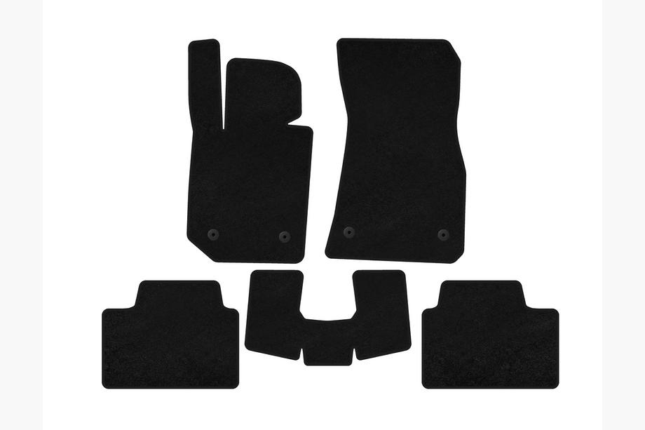BMW 3-serien G20/G21 2018– Textilmattor Deluxe (Svarta) Image