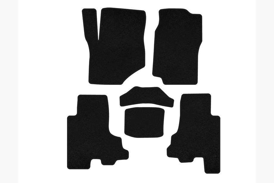 Chevrolet Trailblazer 2002–2012 Textilmattor Deluxe (Svart) Image