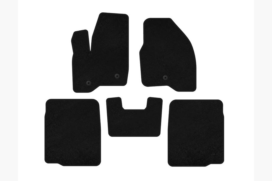 Ford Explorer 2011–2019 Deluxe textilmattor (2 rader, 2011-2015, svarta) Image