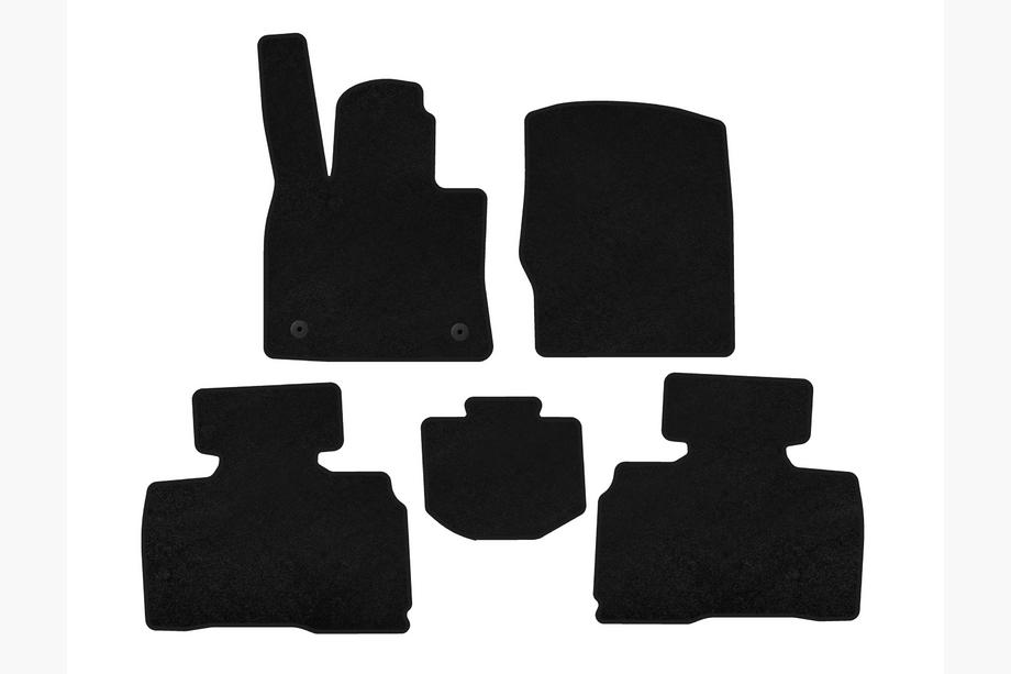 Ford Explorer 2019– Textilmattor Deluxe (2 rader, 7-sits, svart) Image
