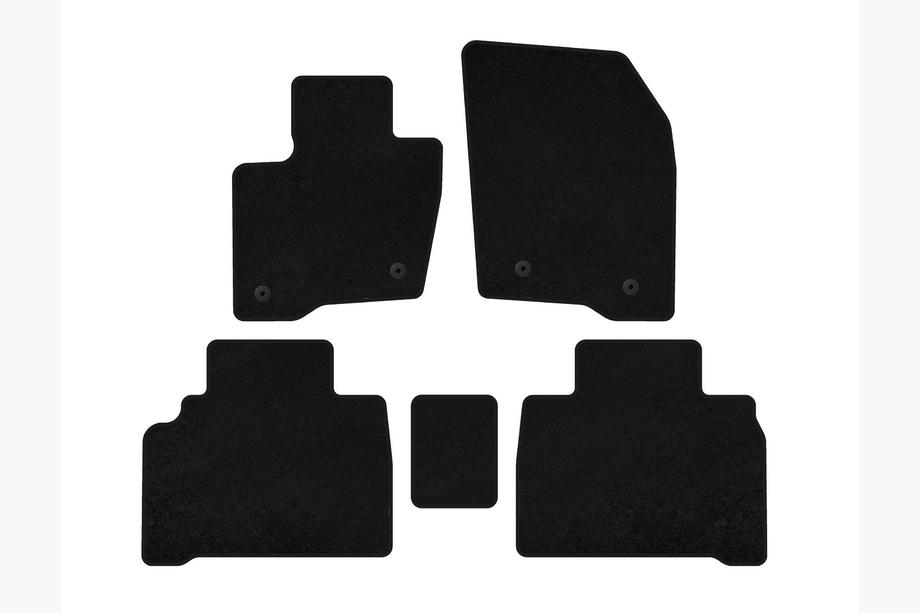 Ford Galaxy 2015– Textilmattor Deluxe (HB, svarta) Image