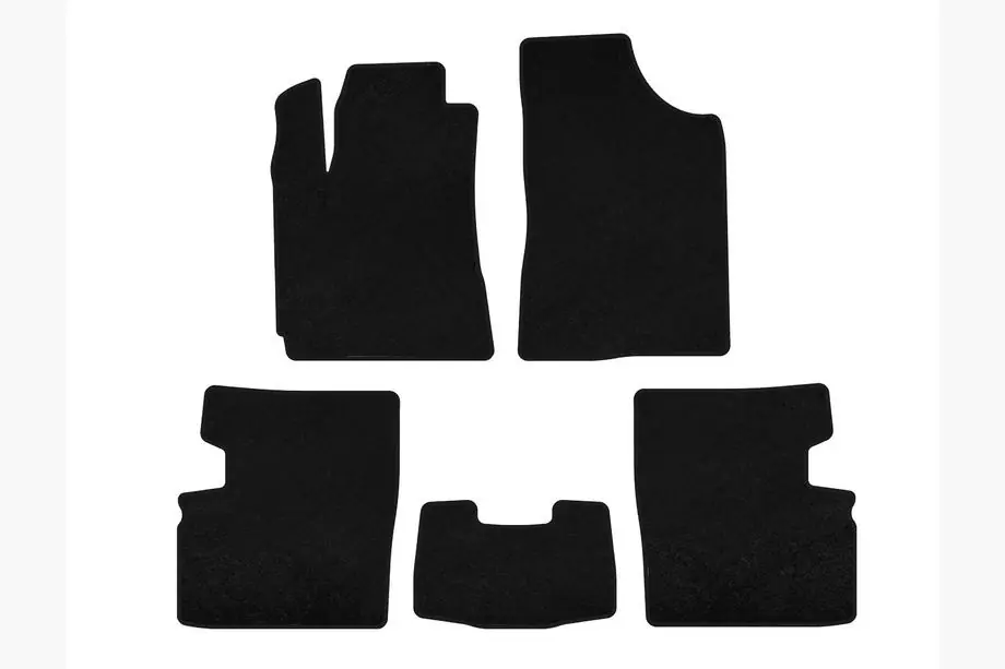 Geely Emgrand EC7 2009– Deluxe textilmattor för kupé (2009-2014, HB, 5-dörrars, svart) Image