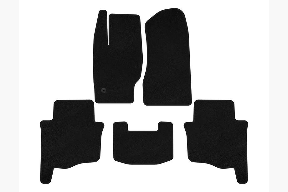 Jeep Grand Cherokee WK 2004–2010 Textilmattor Deluxe (Svart) Image