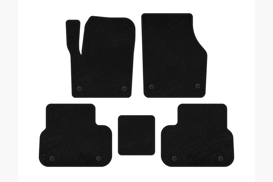 Land Rover Discovery Sport 2014– Deluxe textilmattor (2014-2019, 2 rader, svarta) Image