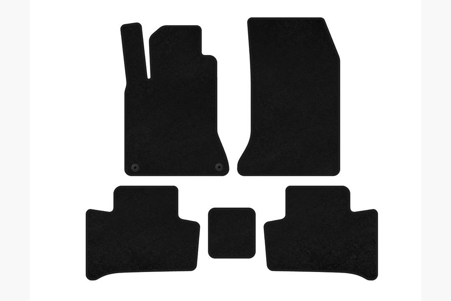 Mercedes B-class W246 2011–2018 Textilmattor Deluxe (2015-2018, Svart) Image