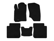 Mitsubishi Outlander 2001–2006 Deluxe textilmattor (svart) foto 1