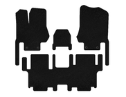Nissan Quest 2011–2017 Textilmattor Deluxe (7-sits, 2 rader, svart) foto 1