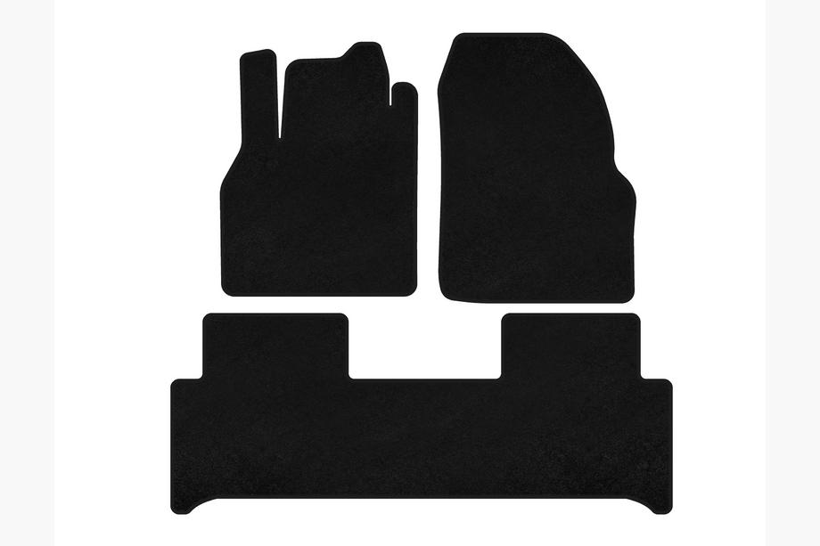 Renault Scenic/Grand 2003–2009 Deluxe textilmattor (svart) Image