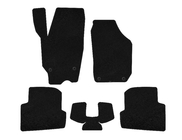 Skoda Fabia 2007–2014 Deluxe textilmattor (2010-2014, SW, svart) foto 1