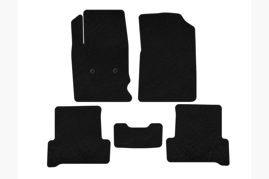 Chevrolet Colorado 2012–2022 Textilmattor Deluxe (Svart) Image