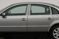Volkswagen Passat B5 1997–2005 Dörrstolpslister (6 st, rostfritt) foto 1