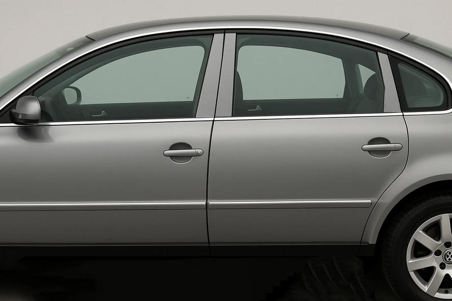 Volkswagen Passat B5 1997–2005 Dörrstolpslister (6 st, rostfritt) Image