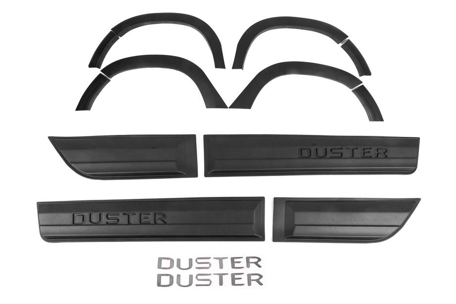 Dacia Duster 2018–2024 Skärmbreddare med lister (12 st., svarta ABS) Foto 1