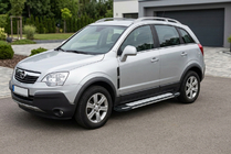 Opel Antara 2006–2017 Sidosteg Rainbow (2 st, aluminium) foto 1