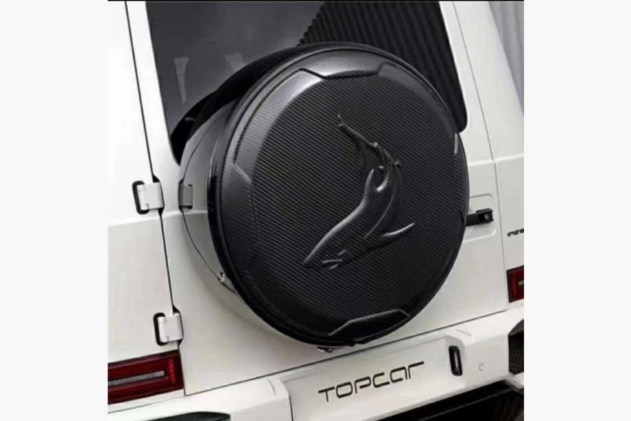 Mercedes G-Class W463 2018–2024 Reservhjulskåpa Topcar-Style (Kolfiber) Foto 1