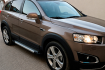 Opel Antara 2006–2017 Sidosteg Allmond Grey (2 st, aluminium) 2007-2015 foto 1