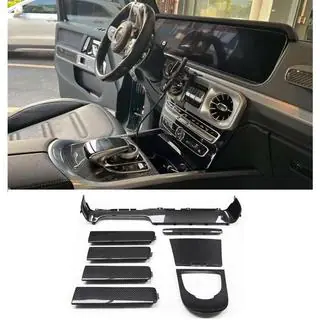 Set med kolfiberinlägg för interiören V2 Mercedes G-Class W463 2018–2024 foto 1