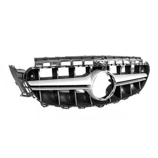 Frontgrill i E63 AMG-design Silver (för Avantgarde/AMG-Line/E43 AMG/E53 AMG 2016-2019) Mercedes E-klass W213 2016–2023 foto 3