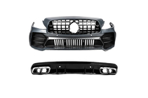 Mercedes C-class W205 2014–2021 Bodykit med bakre diffuser (design Black Mamba C63GT) foto 3