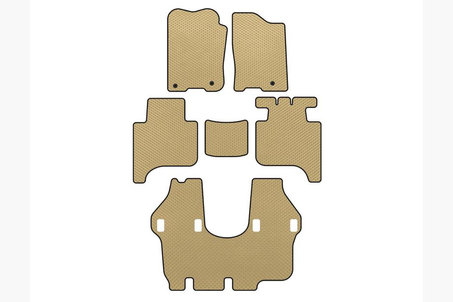 Infiniti QX56 2004–2010 EVA bilmattor (3 rader, 2004-2008, Beige) Image