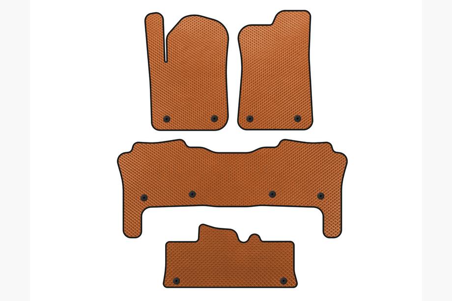 Infiniti QX56 2010–2013 EVA bilmattor (3 rader, orange) Image
