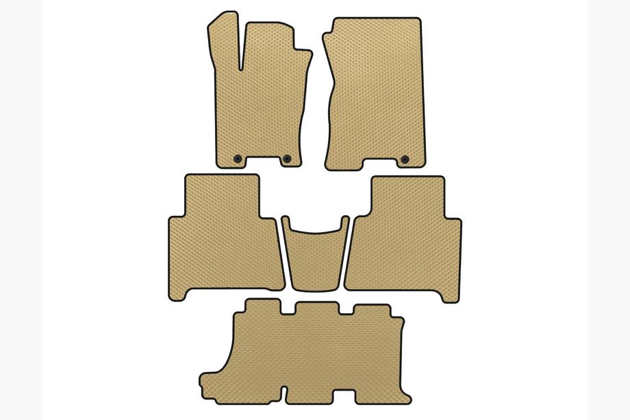 Kia Mohave 2008–2016 EVA-mattor (3 rader, beige) Image