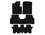 Kia Sorento III UM 2014–2020 Classic textilmattor (3 rader, 7-sits, svart) foto 1