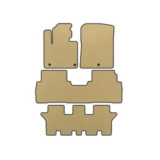 EVA bilmattor (3 rader, 7-sits, beige) Kia Sorento III UM 2014–2020