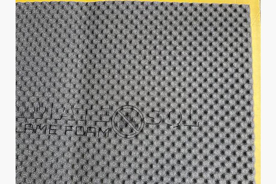 Brandsäker ljudabsorberande skiva SQL NF 15 Non flam Foam 15 mm (75x100 cm) Foto 2