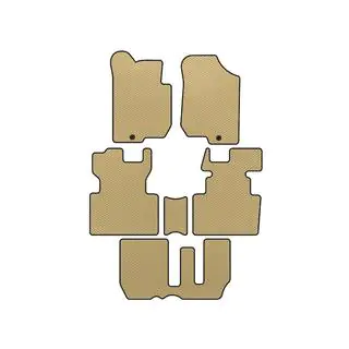 EVA-bilmattor (2006-2012, 3 rader, 7-sits, beige)