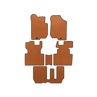 EVA-bilmattor (2006-2012, 3 rader, 7-sits, orange)