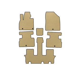 EVA bilmattor (3 rader, 7-sits, beige)