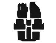 Mazda 5 2005–2009 Premium textilmattor (3 rader, 7-sits, svarta) foto 1