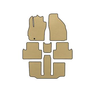 EVA bilmattor (3 rader, 7-sits, beige)