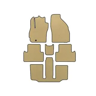 EVA bilmattor (3 rader, 7-sits, beige)