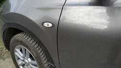 Nissan Qashqai 2010–2014 Kromring till blinkers (2 st, rostfritt) foto 2