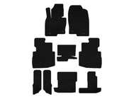 Mazda 5 2005–2009 Deluxe textilmattor (3 rader, 7-sits, svarta) foto 1