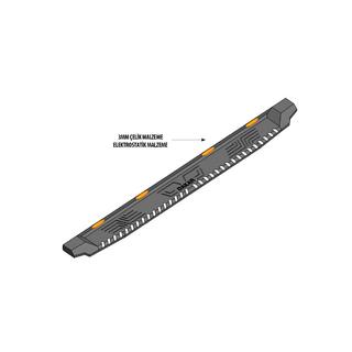 Sidosteg Dakar V1 med LED (2 st, metall) foto 3