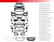 Mercedes E-class W214 2023– AMG-Line främre stötfångare foto 2