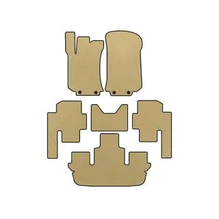 EVA-mattor (3 rader, beige)